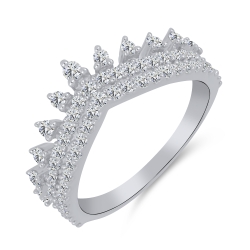 Inel din argint  cu Cubic Zirconia Incolor