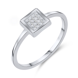 Inel din argint  cu Diamant