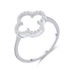 Inel din argint  cu Cubic Zirconia Incolor