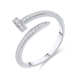Inel din argint  cu Cubic Zirconia Incolor