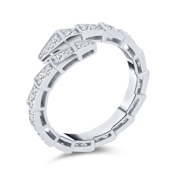 Inel din argint  cu pietre Cubic Zirconia Incolor