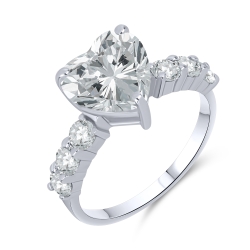 Inel din argint  cu pietre Cubic Zirconia Incolor