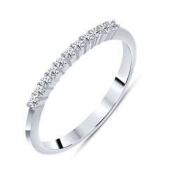 Inel din argint  cu pietre Cubic Zirconia Incolor