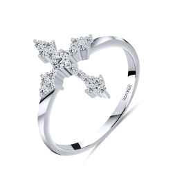 Inel din argint  cu Cubic Zirconia Incolor