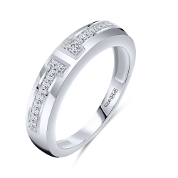 Inel din argint  cu Cubic Zirconia Incolor