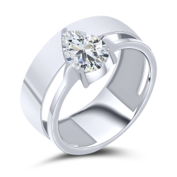 Inel din argint  cu pietre Cubic Zirconia Incolor