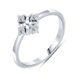 Inel din argint  cu Cubic Zirconia Incolor