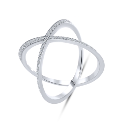 Inel din argint  cu Cubic Zirconia Incolor
