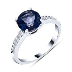 Inel din argint  cu Cubic Zirconia Incolor, Topaz London
