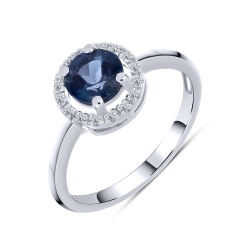 Inel din argint  cu Cubic Zirconia Incolor, Topaz London