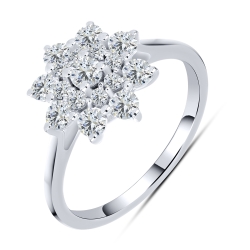 Inel din argint  cu Cubic Zirconia Incolor