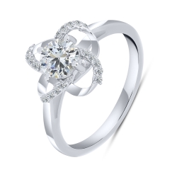 Inel din argint  cu Cubic Zirconia Incolor