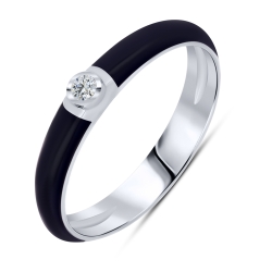 Inel din argint  cu Cubic Zirconia Incolor, Finift