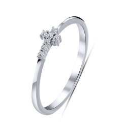 Inel din argint  cu Cubic Zirconia Incolor