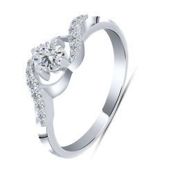 Inel din argint  cu Cubic Zirconia Incolor