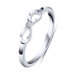 Inel din argint  cu Cubic Zirconia Incolor