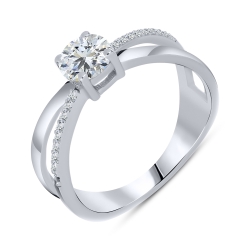 Inel din argint  cu Cubic Zirconia Incolor