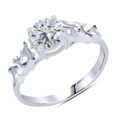 Inel din argint  cu Cubic Zirconia Incolor