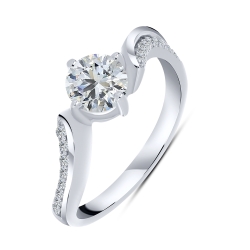 Inel din argint  cu Cubic Zirconia Incolor