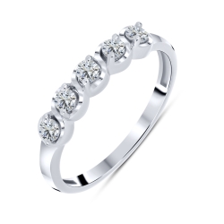 Inel din argint  cu Cubic Zirconia Incolor
