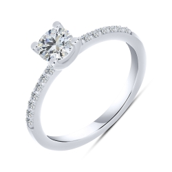Inel din argint  cu Cubic Zirconia Incolor