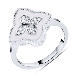 Inel din argint  cu Cubic Zirconia Incolor