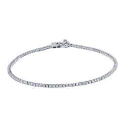 Brățară din argint  cu pietre Cubic Zirconia Incolor