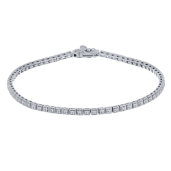 Brățară din argint  cu pietre Cubic Zirconia Incolor