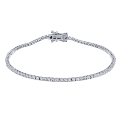 Brățară din argint  cu pietre Cubic Zirconia Incolor