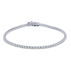 Brățară din argint  cu pietre Cubic Zirconia Incolor