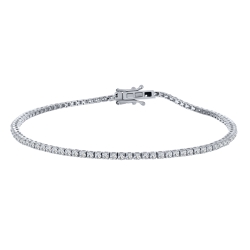 Brățară din argint  cu pietre Cubic Zirconia Incolor