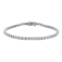 Brățară din argint  cu pietre Cubic Zirconia Incolor