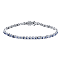 Brățară din argint  cu pietre Corindon