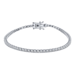 Brățară din argint  cu pietre Cubic Zirconia Incolor