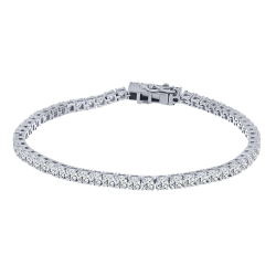 Brățară din argint  cu pietre Cubic Zirconia Incolor