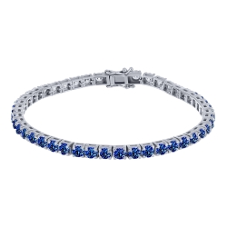 Brățară din argint  cu pietre Corindon