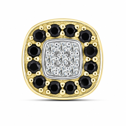 Pandantiv din aur galben cu Cubic Zirconia Incolor, Cubic Zirconia Negru