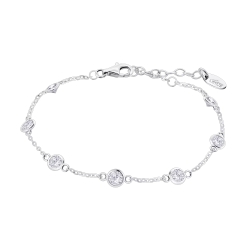 Brățară din argint  cu pietre Cubic Zirconia Incolor