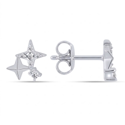 Cercei din argint cu Cubic Zirconia Incolor