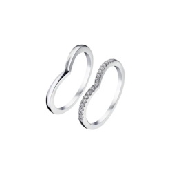 Inel din argint  cu pietre Cubic Zirconia Incolor