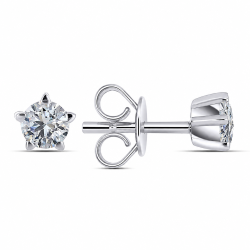 Cercei din argint cu Cubic Zirconia Incolor