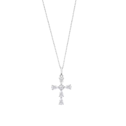Colier din argint  cu pietre Cubic Zirconia Incolor