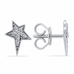 Cercei din argint cu Cubic Zirconia Incolor