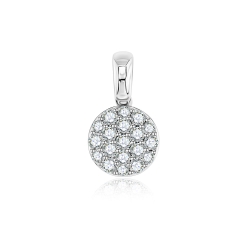 Pandantiv din aur alb cu Diamant