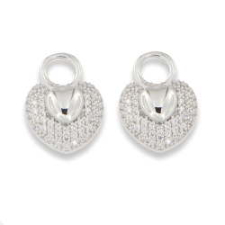 Pandantiv pentru cercei din argint  cu pietre Cubic Zirconia Incolor
