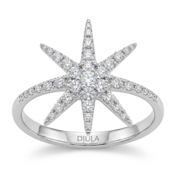Inel din aur alb cu Diamant