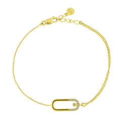 Brățară din aur galben cu pietre Diamant