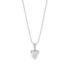 Colier din argint  cu pietre Cubic Zirconia Incolor