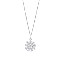 Colier din argint  cu pietre Cubic Zirconia Incolor