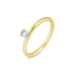 Inel din aur galben cu pietre Diamant